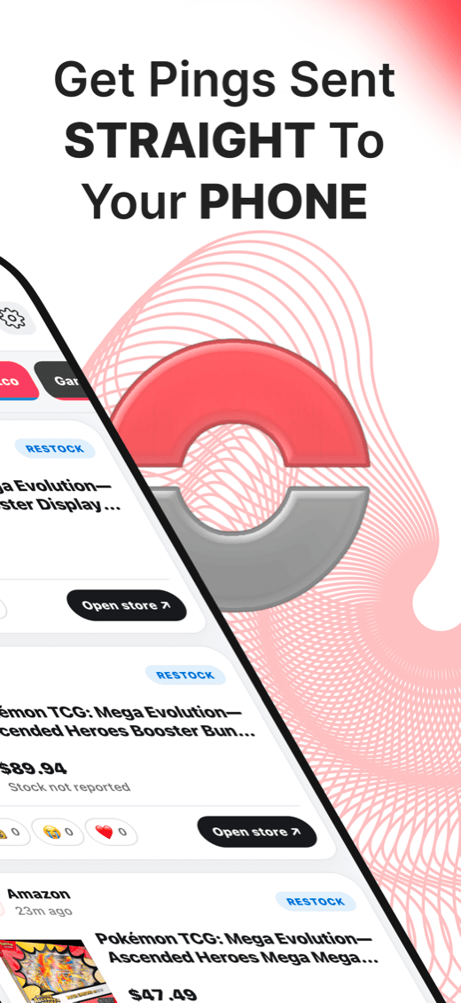 Pingr App Store screenshot — get pings sent straight to your phone
